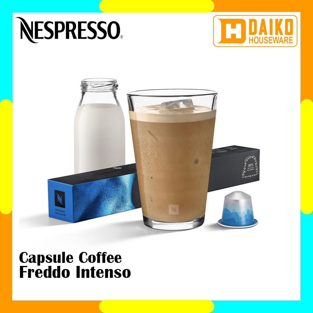 

Capsule Nespresso Freddo Intenso Original Nestle 1 Pack - Coffee Limited Editions Kopi Kapsul Expired Panjang