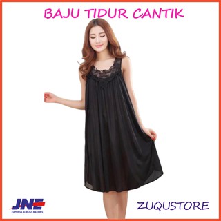 Daster Terusan Baju  Tidur  Wanita Satin  Jumbo Big  Size  Sexy 