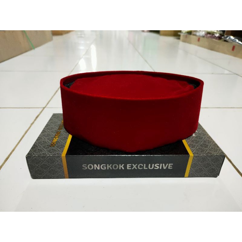 Songkok Kopiah Peci Merah Exclusive