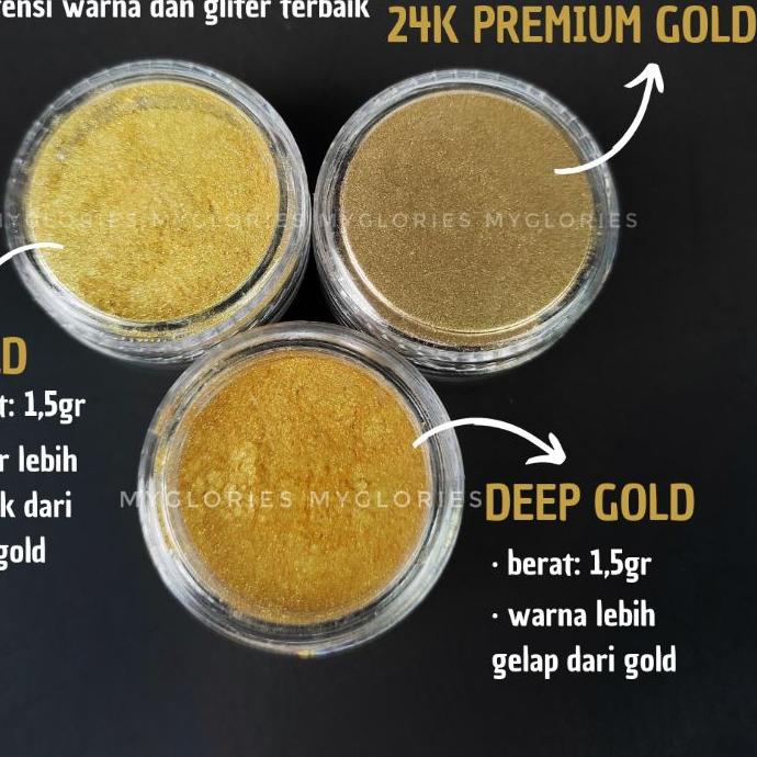 

(X39) Edible LUSTER DUST GOLD Hiasan Kue Bisa dimakan | Bubuk Serbuk Emas Dekorasi Roti Ulang Tahun termurah se indonesia
