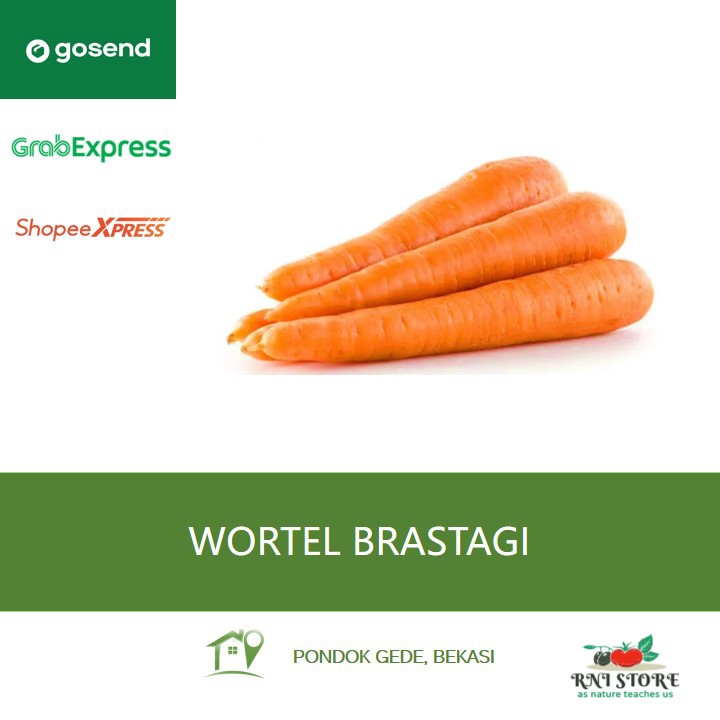 

Sayuran - Wortel Brastagi 500 gram
