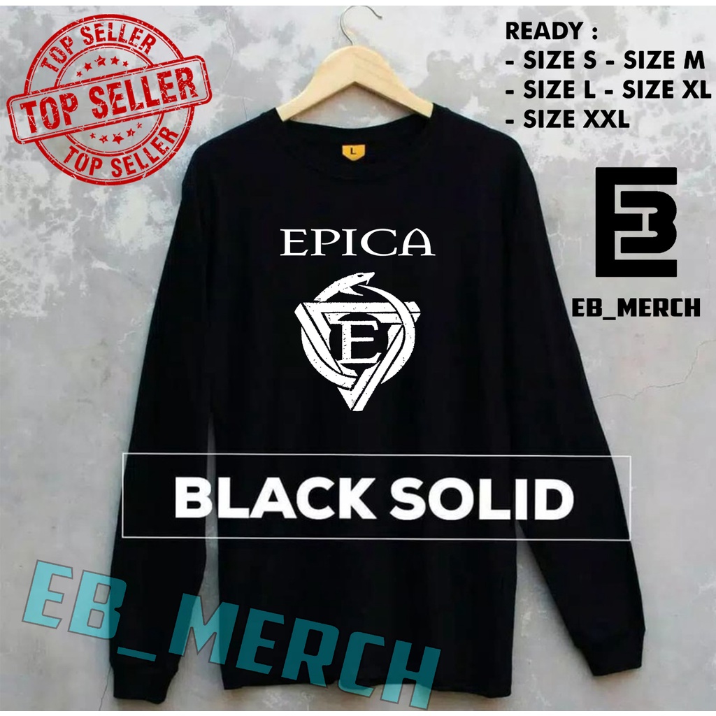 Import Quality MURAH BAJU KAOS LENGAN PANJANG  EFICA- BAND GOTHIC METAL keren EB_MERCH