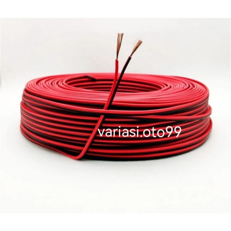 Kabel Serabut Merah Hitam Isi 2 (2x10MM)(2X23MM)(2X30MM)Kabel Arus DC Mobil truk Harga Meteran