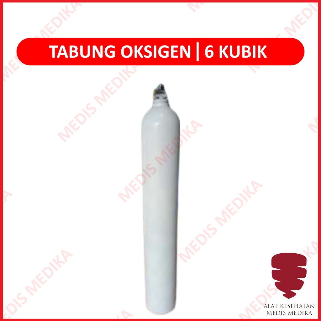 Jual Tabung Oksigen 6 Kubik M3 6m3 Putih Peralatan Bantu Penafasan P3k