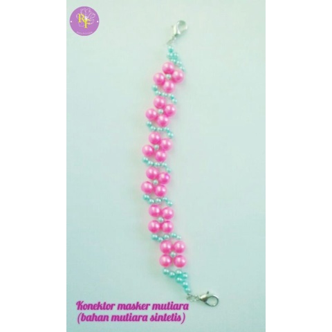 konektor masker mutiara/ taali masker hijab/gelang mutiara