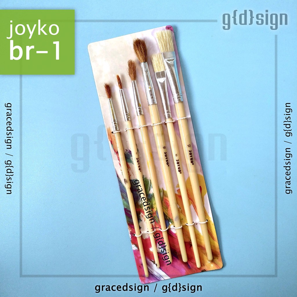 

Joyko Kuas Lukis BR-1 Set isi 6pcs