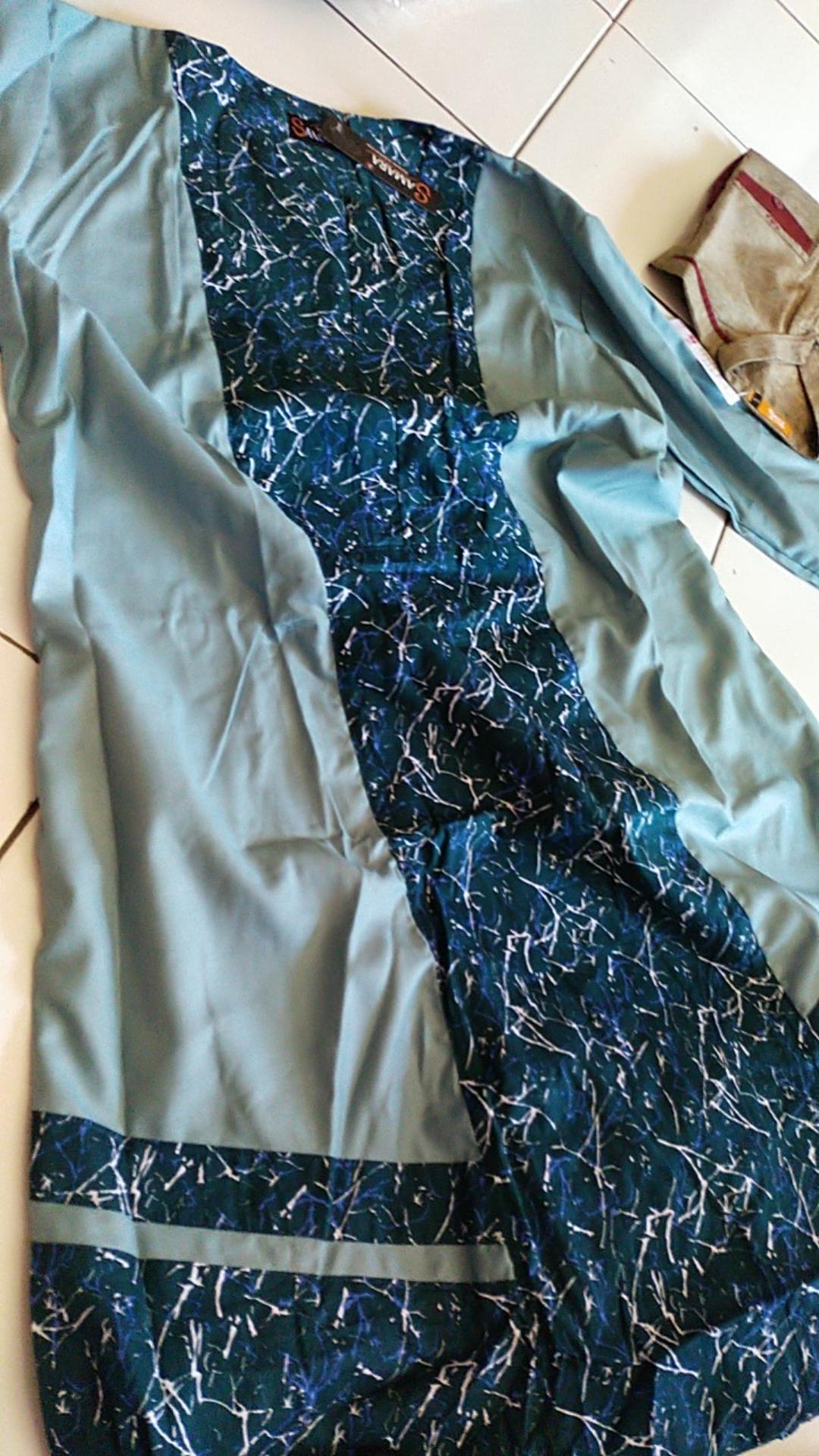 Baju Gamis Sarimbit Couple Pasangan Keluarga Muslim Lebaran Kondangan Terbaru 2021 Samara H05 Wasabi