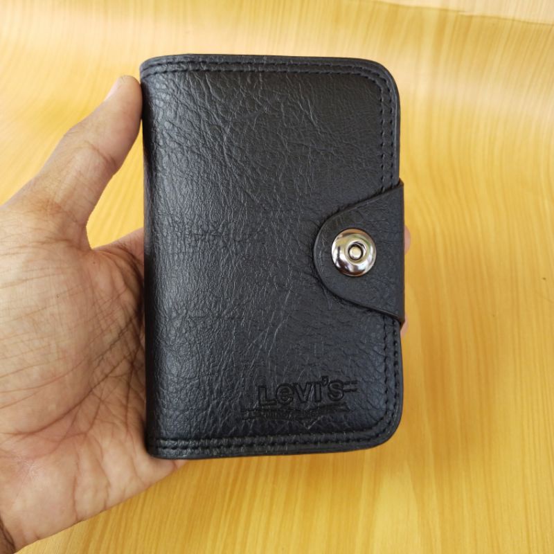 Dompet Kancing Magnet Kulit Pria Wanita