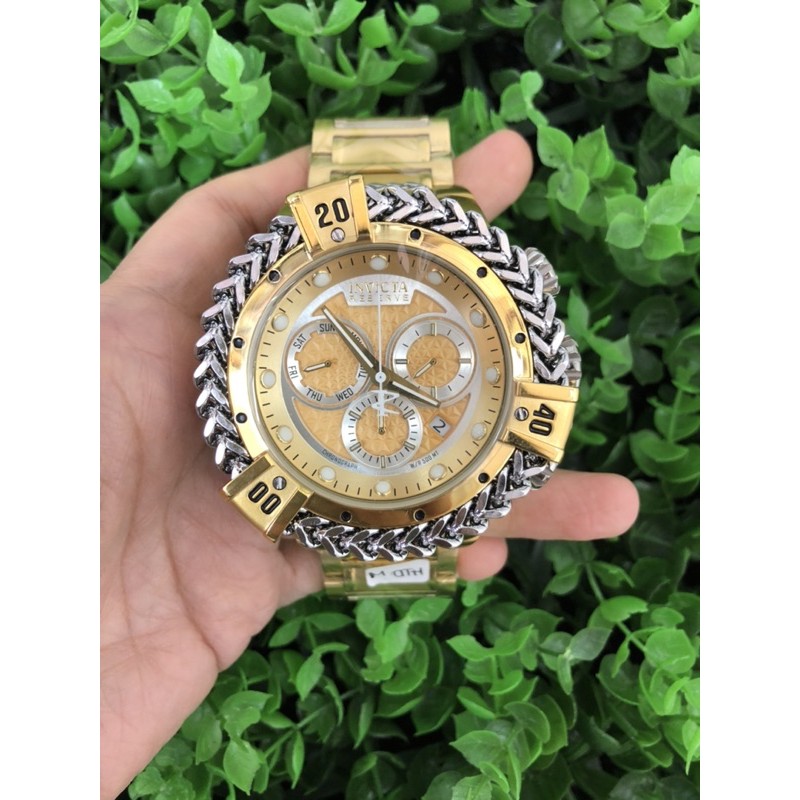 JAM INVICTA GOLD RING SILVER/BATTERY TGL-HARI