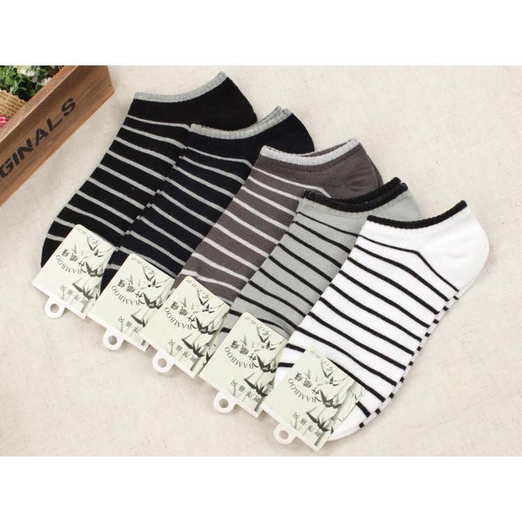  Kaos  Kaki  Ankle Low Cut Casual  Motif Garis Garis Shopee 