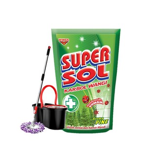  SUPERSOL Pembersih Lantai  Karbol Pine 1800ML Shopee 