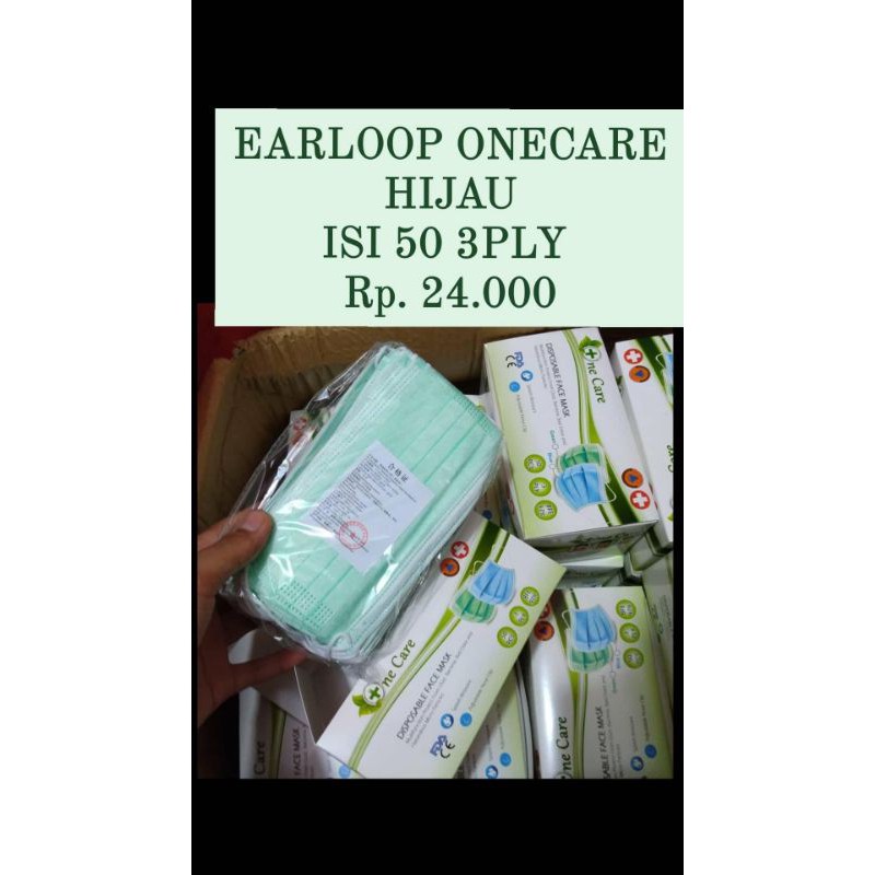 Masker Earloop one care