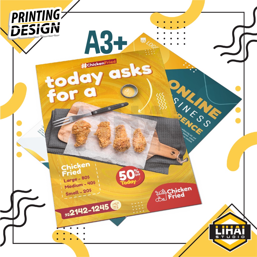 

Custom Design Cetak A3+ Artpaper Konstruk Kalkir Linen Duplex Hvs Tik