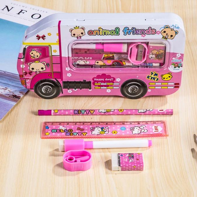 

TweedyToys - Car Shape Pencil Box Set / Kotak Pensil Mobil Kaleng
