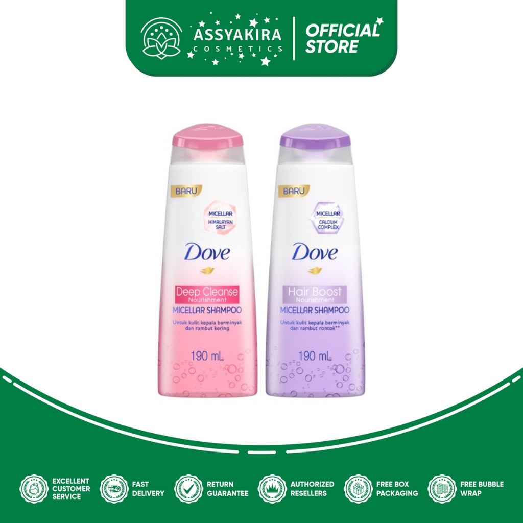 Dove Micellar Shampoo Deep Cleanse Nourishment | Dove Micellar Shampoo Hair Boost Nourishment