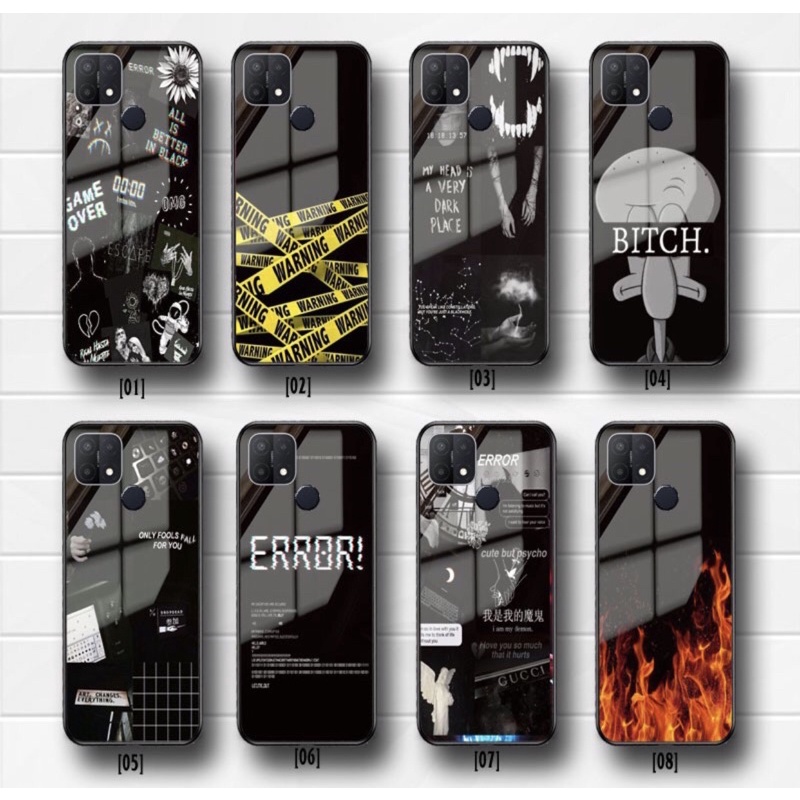Softcase Glass kaca OPPO A15 terbaru