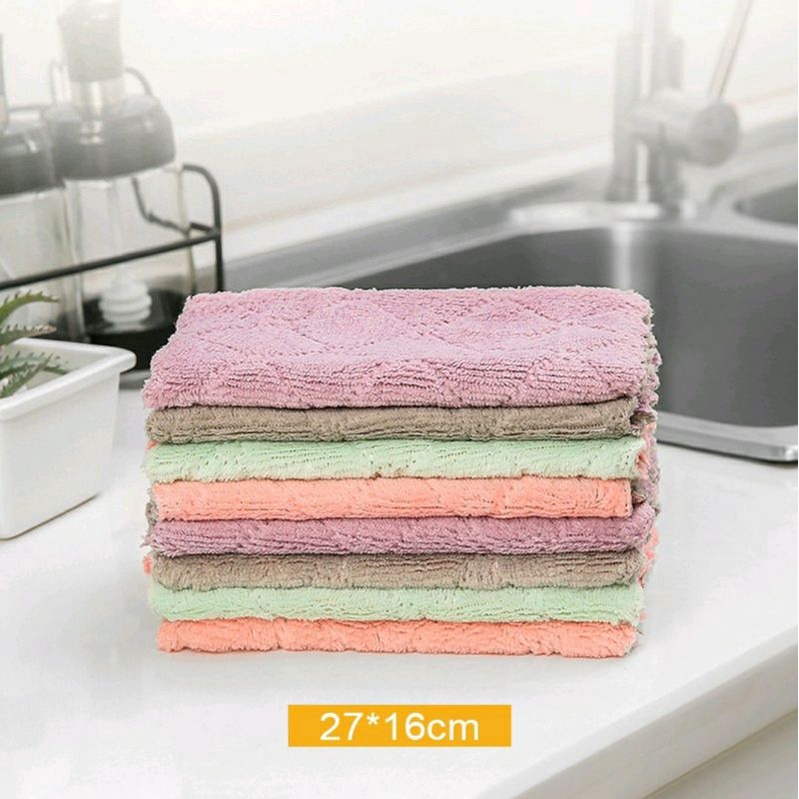 KAIN LAP DAPUR MEJA PIRING ANTI MINYAK MICROFIBER KITCHEN TOWEL MULTIFUNGSI SERAP AIR / KAIN LAP DAPUR SERBAGUNA