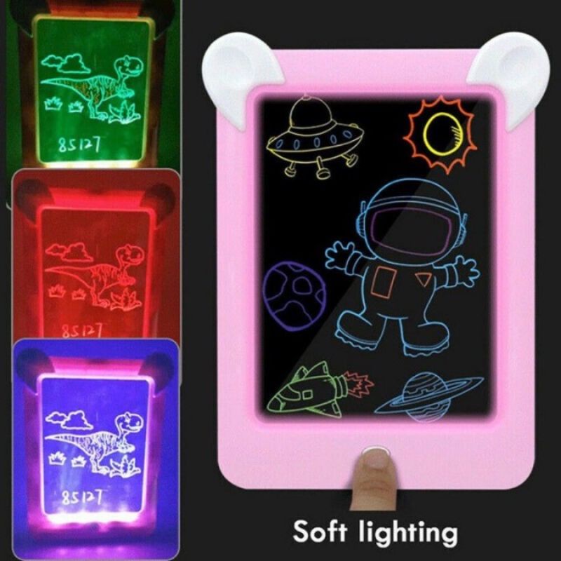 Mainan Drawing Magic Board LED - Papan Tulis Gambar LCD Anak Laki Cewe