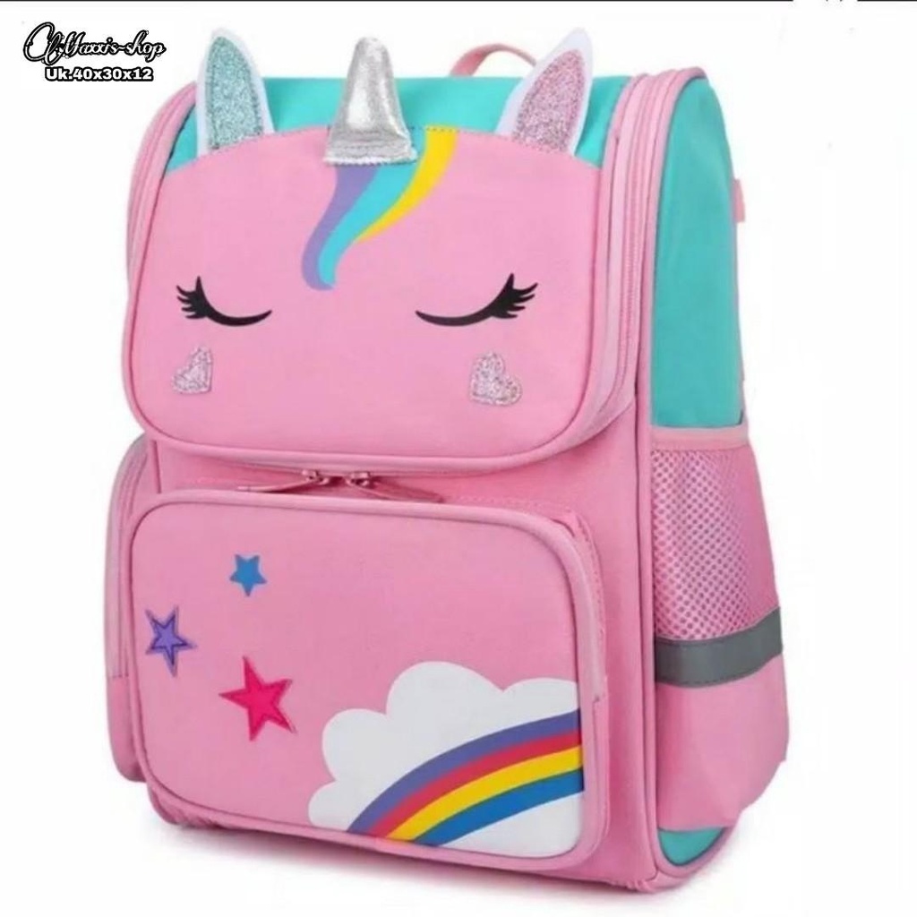 Tas Anak Perempuan Ransel Sekolah Sd Tk Maxis Unicorn / Ransel Anak Perempuan Unicorn