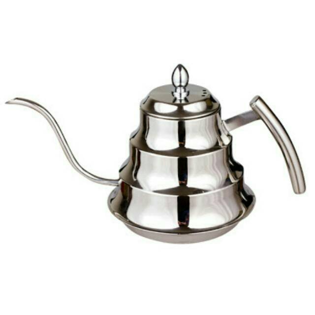 Akebonno - Stainless Steel Hand Drip Coffee Pot Mouth Drip Kettle 1,2 L / Teko Leher Angsa