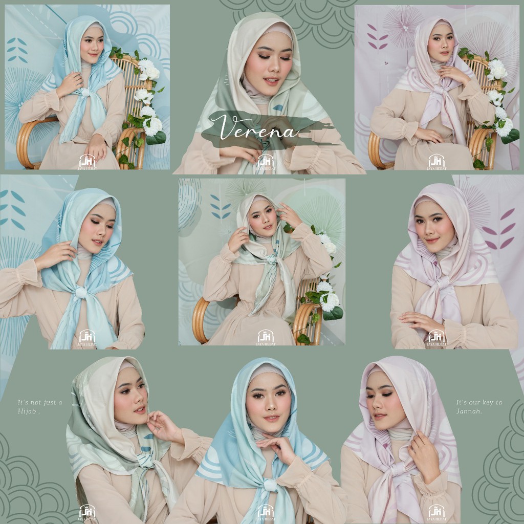 KERUDUNG SEGI EMPAT PRINTING MOTIF JILBAB SEGIEMPAT HIJAB SEGIEMPAT SCARF VERANA