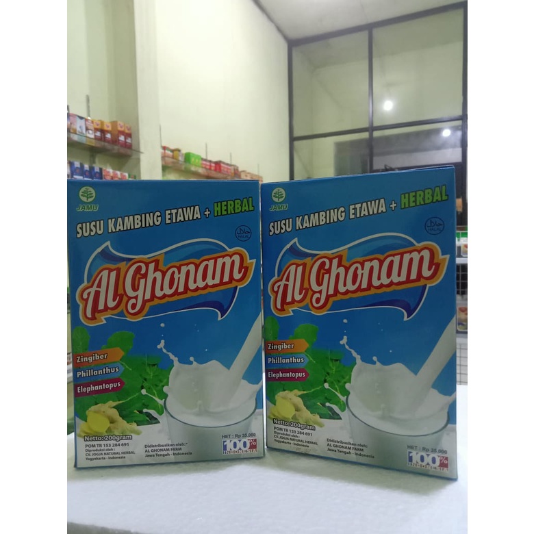 

susu kambing etawa plus herbal AL GHONAM 200gr