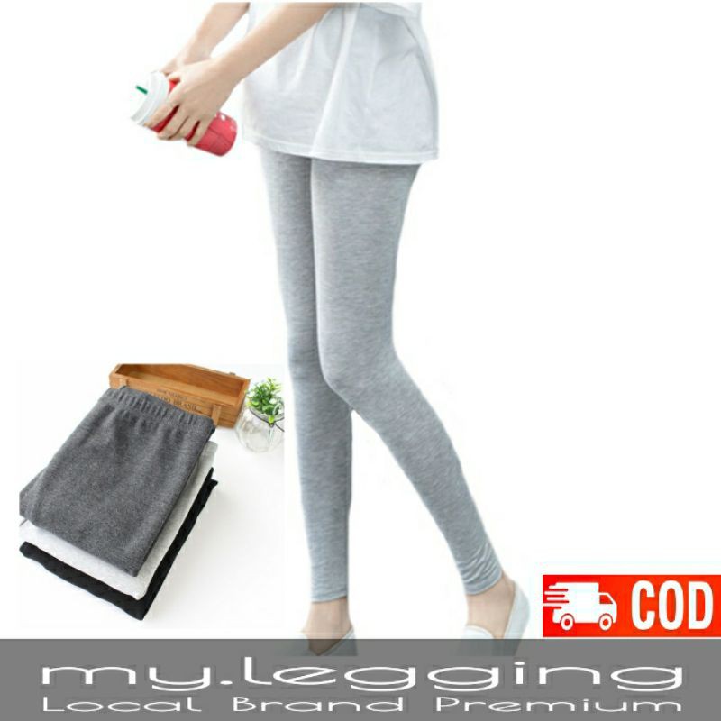 Legging Kaos Panjang Soft Rayon Legging Premium ML - XXXL