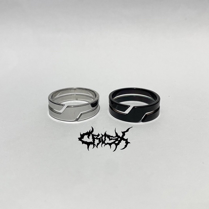 ZELTA RING / Z RING / CINCIN HITAM SILVER / COUPLE RING CINCIN COUPLE KOREAN STYLE RING CINCIN STYLE KOREA CINCIN AESTHETIC RING CINCIN TITANIUM CINCIN STAINLESS STEEL CINCIN PRIA CINCIN WANITA HIP HOP PUNK RETRO VINTAGE METAL RING