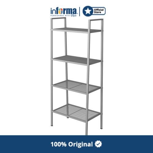 PROMO BISA COD RAK Informa - Rak Besi - Libie Metal Rack Grey PLASTIK STAINLESS KAMAR MANDI TERMURAH
