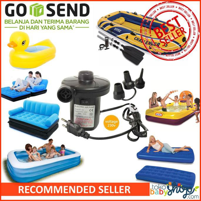 TERMURAH Pompa Listrik Elektrik Kasur Angin Sofa Bola Pelampung Vacuum Bag Tiup HEMAT 30%