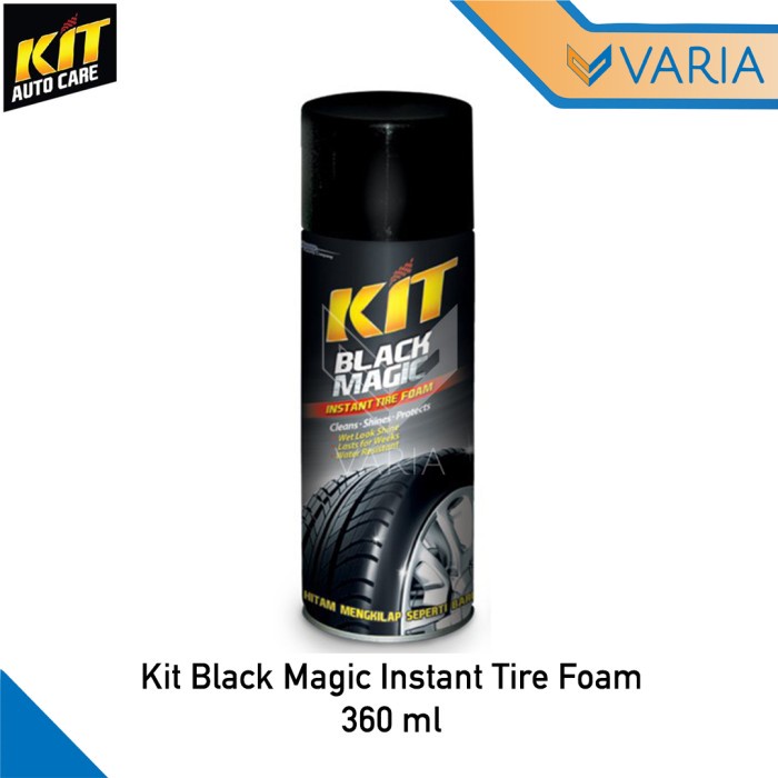 Kit Black Magic Tire Foam Semir Pengkilap Pembersih Ban Aerosol 360 ml