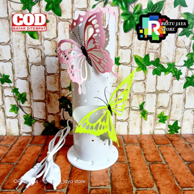 Lampu Hias Dinding Meja Lampu Ukir / Lampu Karakter Motif Kupu Kupu Lampu Kaligrafi