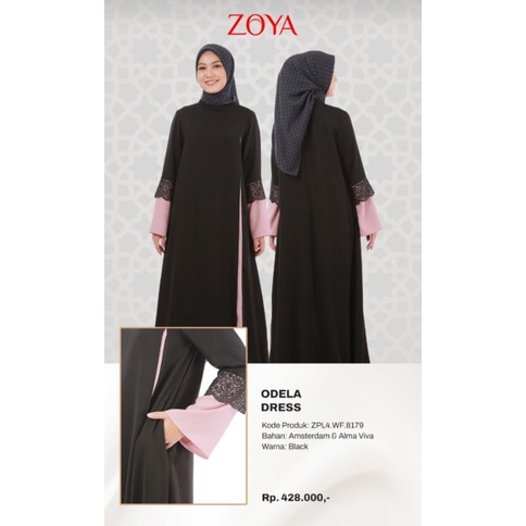 Zoya Gamis muslim polos ODELIA DRESS