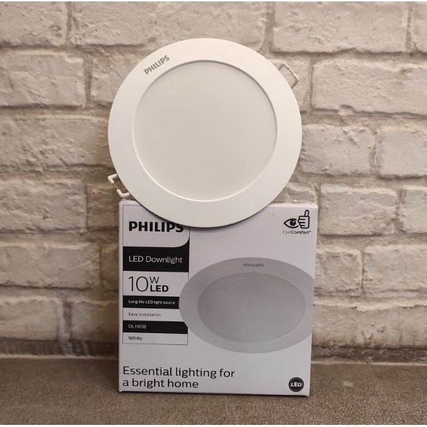 Philips Eridani Lampu LED Downlight 10W 10 Watt 6&quot; DL190B Putih 10Watt