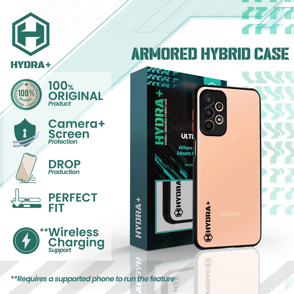 HYDRA+ SAMSUNG A23 Armored Clear Hybrid Case - Casing Hardcase Soft