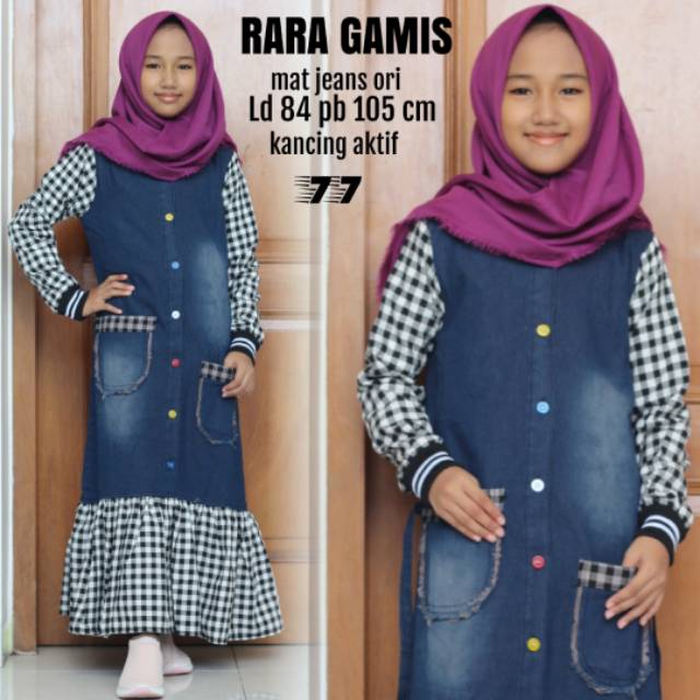 GAMIS ANAK KOTAK Ld 84 pb 105 cm bisa umur 10-12 tahun