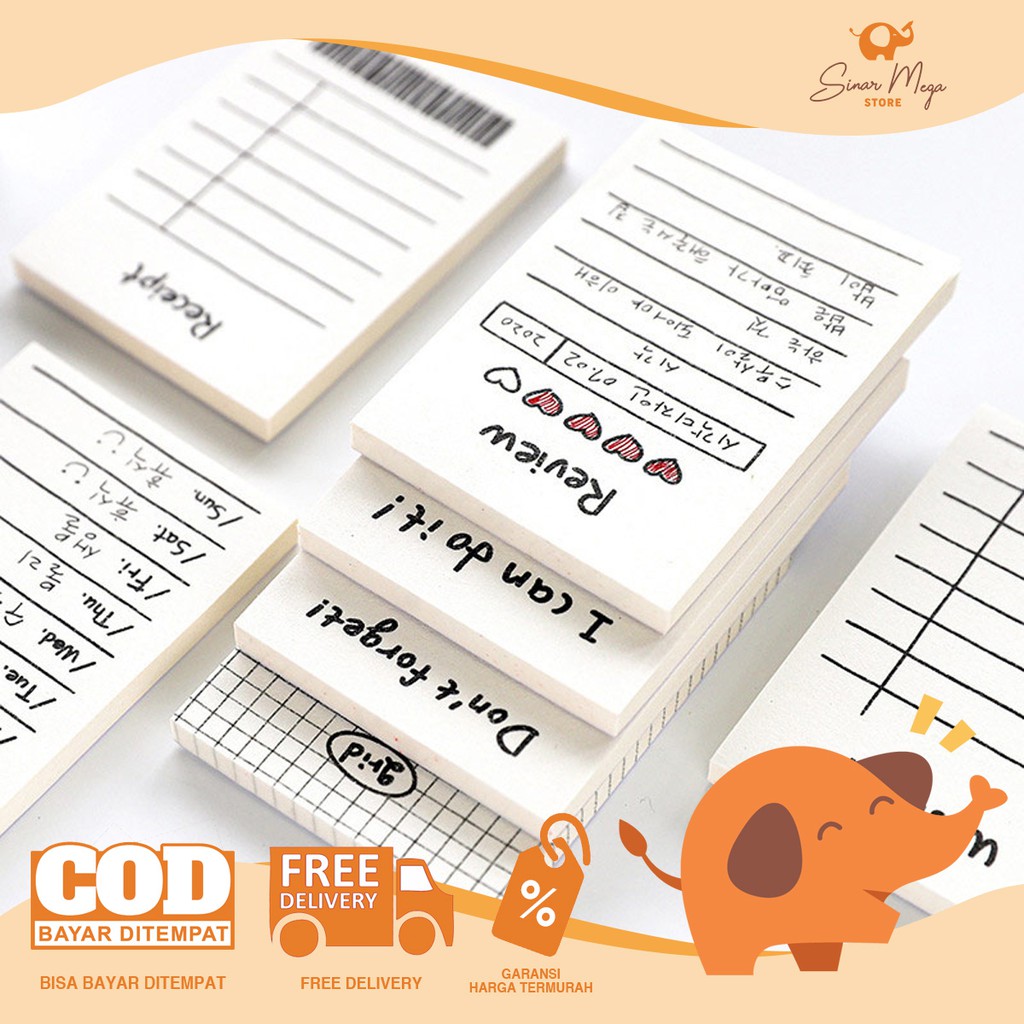 

Twilight Day Basic White Memopad / Memo Lucu Unik Murah