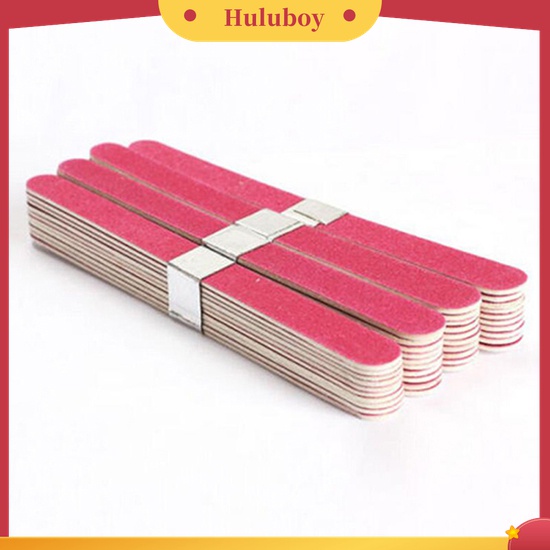 Huluboy Huluboy♡ 10pcs Balok Buffer Pengikir Kuku Untuk Manicure / Pedicure