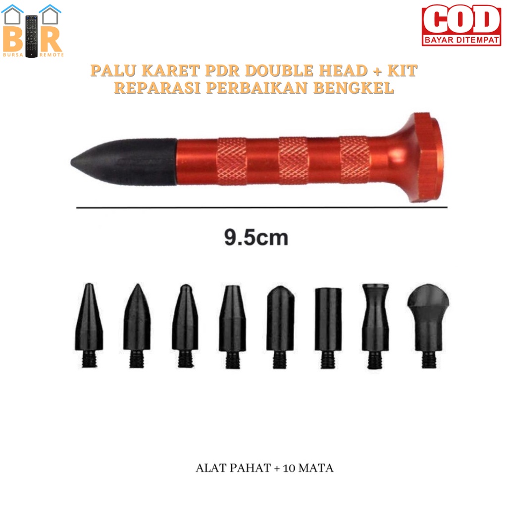 Palu Karet PDR DOUBLE HEAD + KIT REPARASI PERBAIKAN BENGKEL