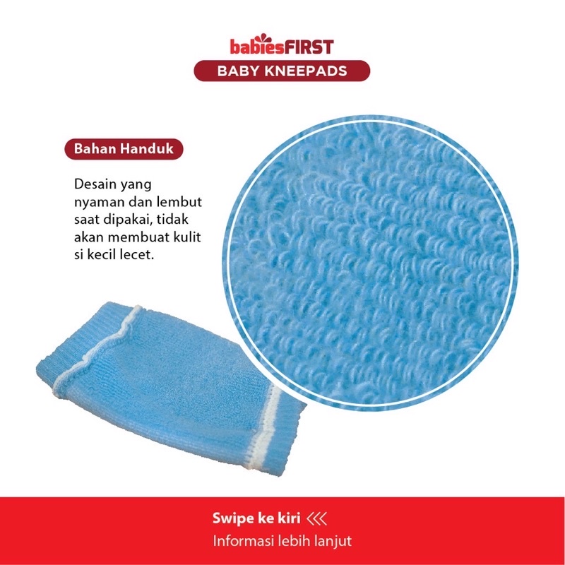 babiesFirst PELINDUNG LUTUT pada bayi (SEPASANG) / Knee Protector or Pad for baby - READY !!