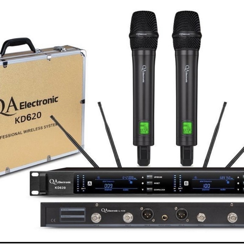 microphone wireless qa electronic kd620 kd baru
