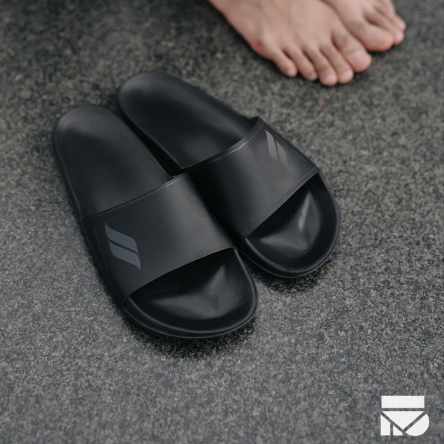 Sandal EVA Ringan Slop Jepit Santai Simple Pria Men Sendal Footwear | RETRO 0.1 BLACK | FORIND FSTP