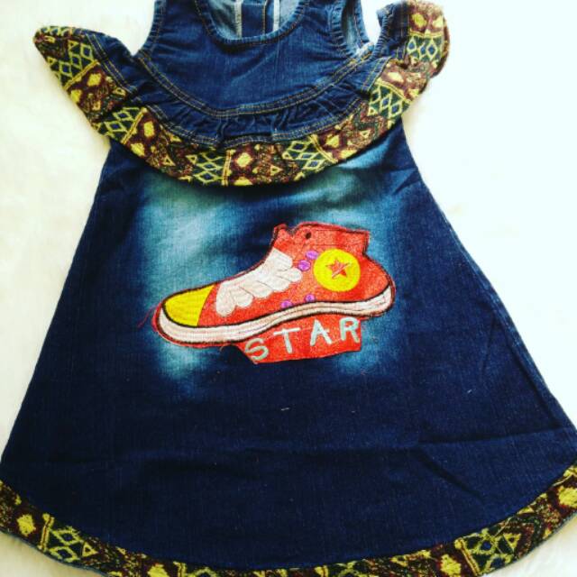 Sabrina Jeans Dress Anak