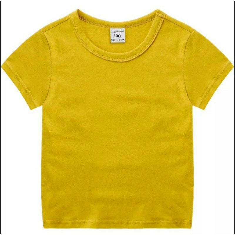 kaos polos anak cewek cowok 2-10th kaos oblong anak cowok cewek unisex katun combed