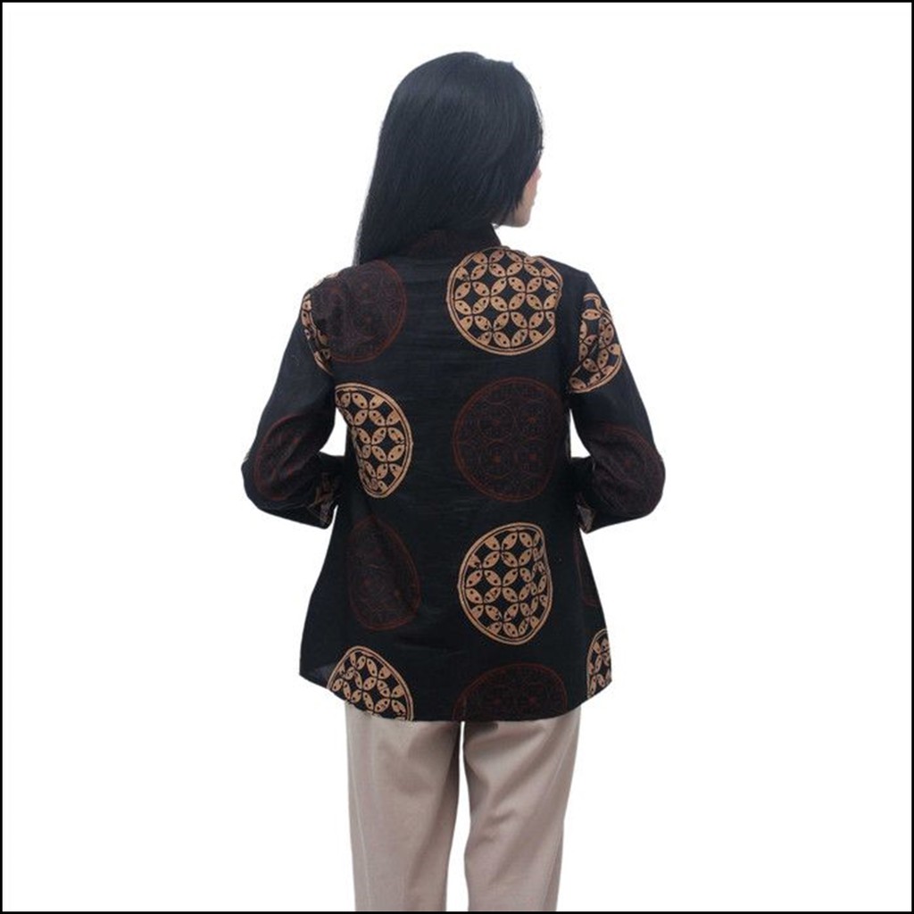 Atasan Batik Wanita - Blouse Batik Wanita - Seragam Batik Wanita S-M-L-XL-XXL-3L-4L-5L Batik Modern-8