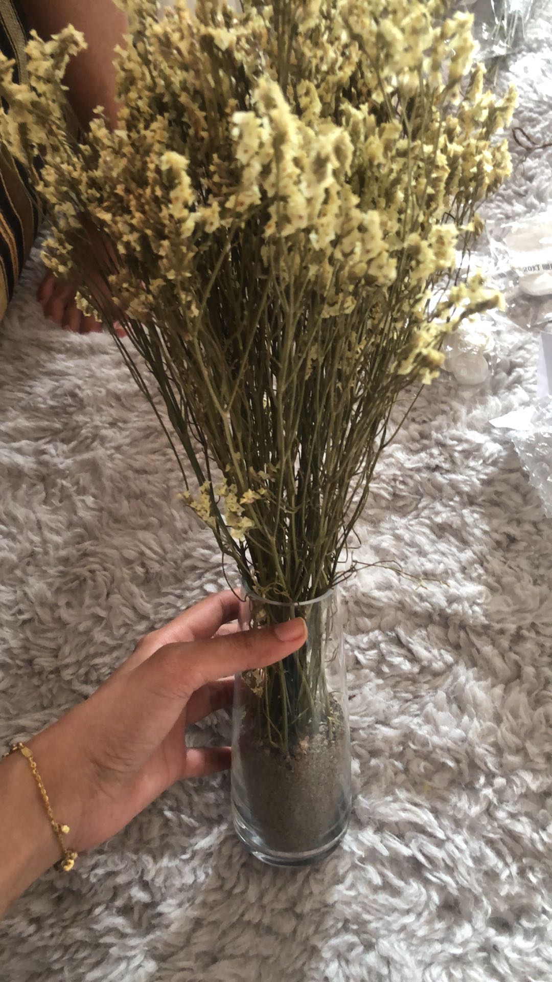 Vas Bunga Kecil 15cm Dekorasi Berakna Vas Kaca Bunga Artificial