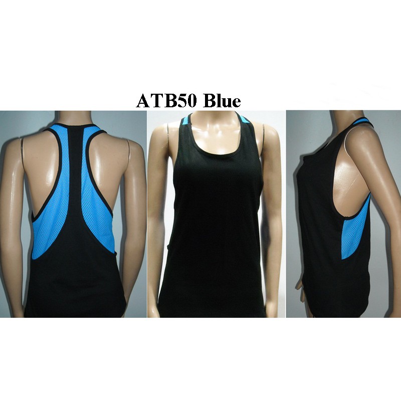 Tanktop Senam Zumba Yoga Dance 3 lapis kombinasi jala kode ATb50