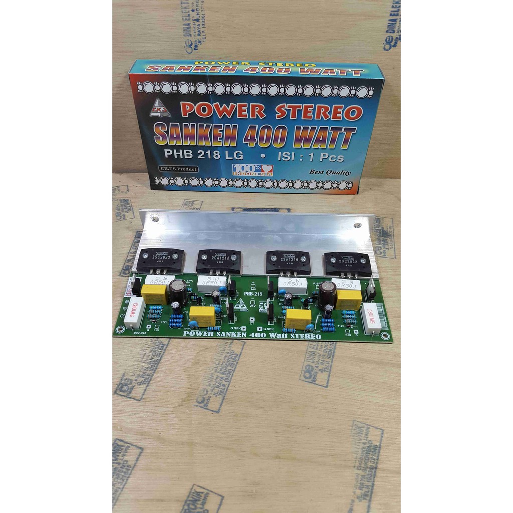 KIT POWER AMPLIFIER 400 WATT STEREO PLUS SANKEN | Shopee Indonesia