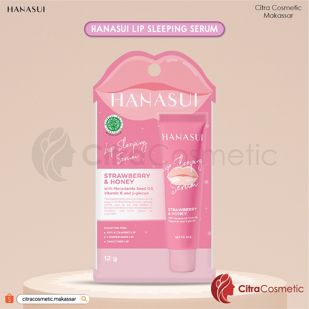 Hanasui Lip Sleeping Serum Strawberry &amp; Honey