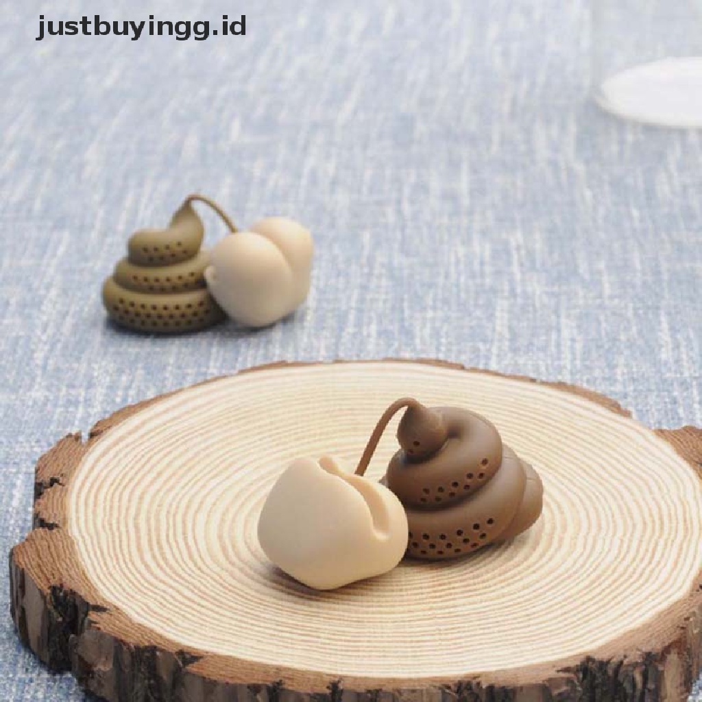 (Justbuyingg.Id) Saringan Teh Bentuk Kotoran Bahan Silikon